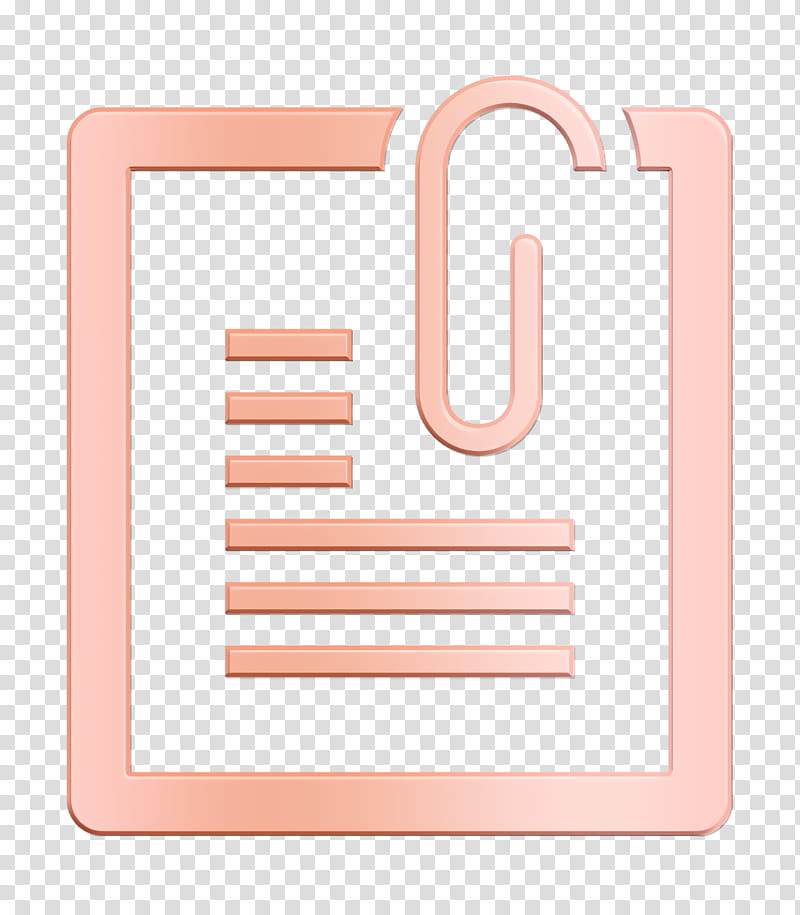 attach icon attachment icon document icon, File Icon, Pink, Line, Material Property, Rectangle, Square transparent background PNG clipart