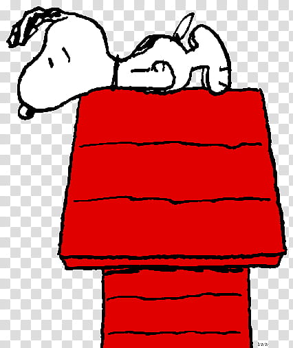 Cartoons Penauts, Snoopy on roof transparent background PNG clipart
