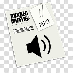 The Office Collection, Dunder Mifflin MP text transparent background PNG clipart