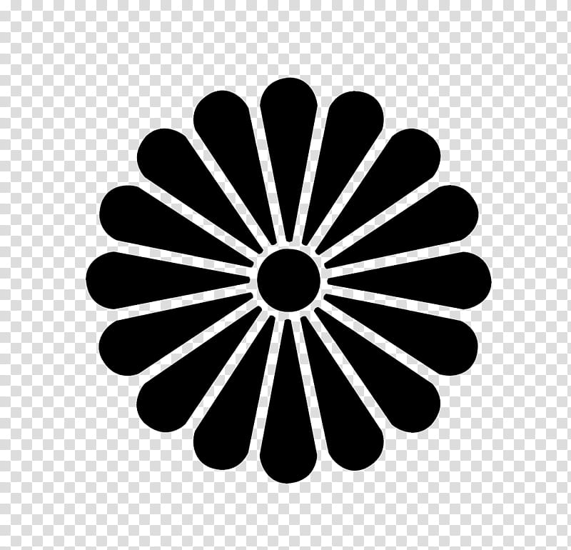 Japanese Motifs and Crests, black floral logo transparent background PNG clipart