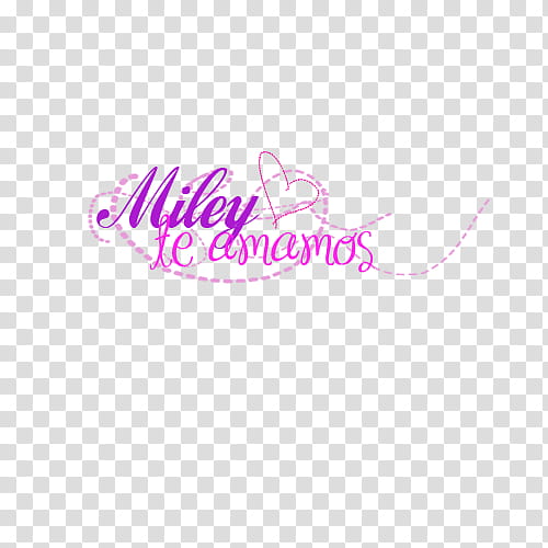 Miley te amamos transparent background PNG clipart