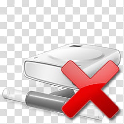 Vista RTM WOW Icon , Net Drive Disconnected, white rectangular device icon transparent background PNG clipart