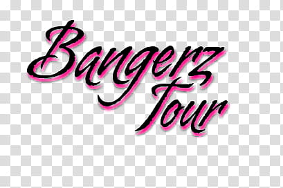 Stickers Bangerz Bangerz Tour zip, Bangerz Tour text transparent background PNG clipart