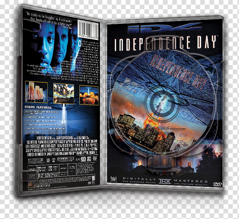 DvD Case Icon Special , Independence Day DvD Case Open transparent background PNG clipart