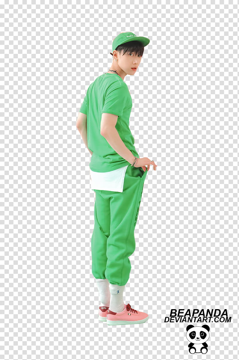 Ten NCT, standing Beapanda transparent background PNG clipart