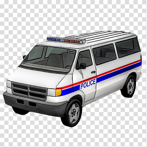 Transportation, white, red, and red Police utility van illustration transparent background PNG clipart