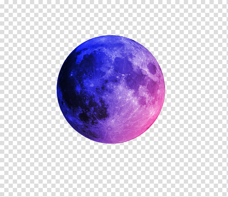 blue and purple planets