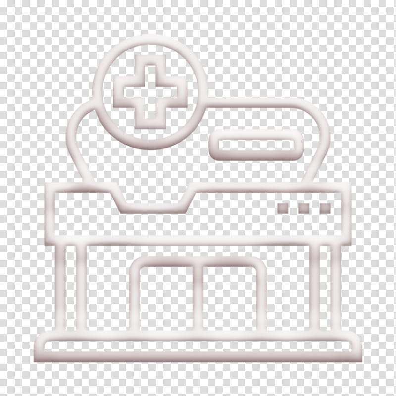 Doctor icon Hospital icon Architecture icon, Text, Logo, Line, Symbol, Furniture transparent background PNG clipart