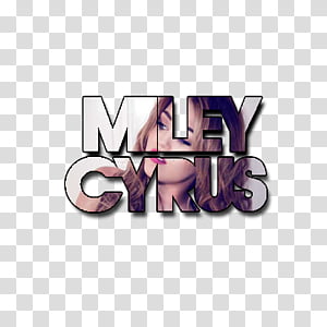 Miley Cyrus Text transparent background PNG clipart thumbnail