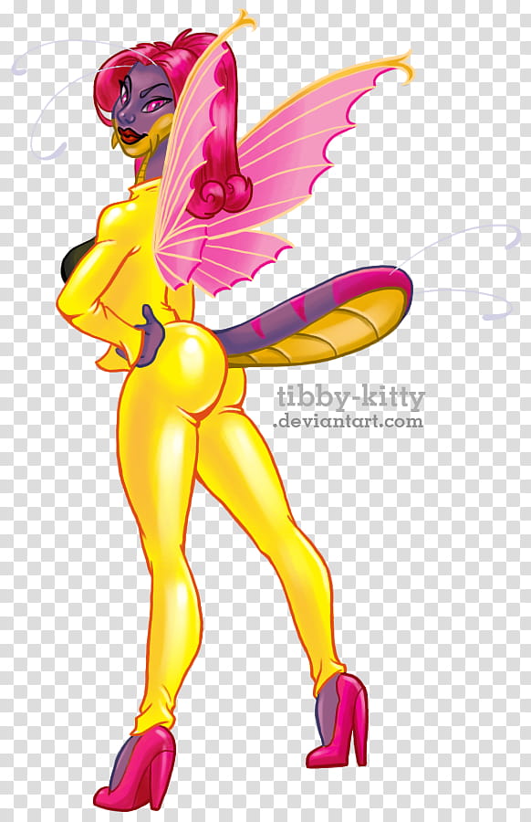 Twinx the Faerie Buzz, female butterfly tibby-kitty character transparent background PNG clipart