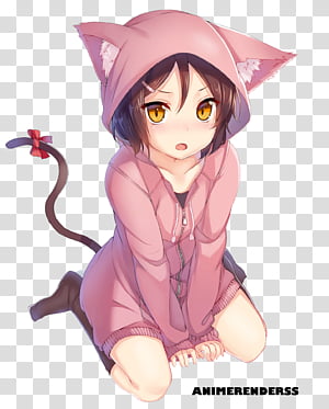 Cute Anime Cat Girl With her kawaii - Anass Benktitou - Drawings &  Illustration, People & Figures, Animation, Anime, & Comics, Anime - ArtPal