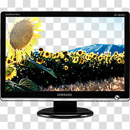 LCDicon, Samsung SyncMaster BW On, black Samsung flat screen computer monitor transparent background PNG clipart