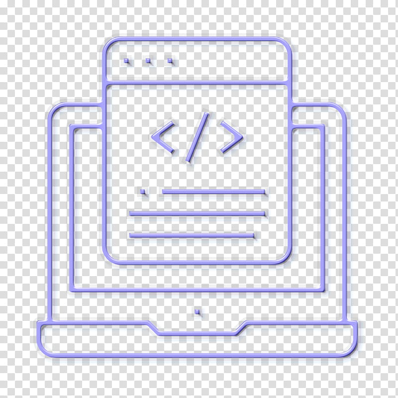 Web development icon Web design icon Design icon, Text, Line transparent background PNG clipart