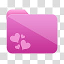 Girlz Love Icons , folder, heart pink icon transparent background PNG clipart