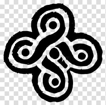 Teen Wolf Celtic Five Fold Knot Symbol SE, black illustration transparent background PNG clipart