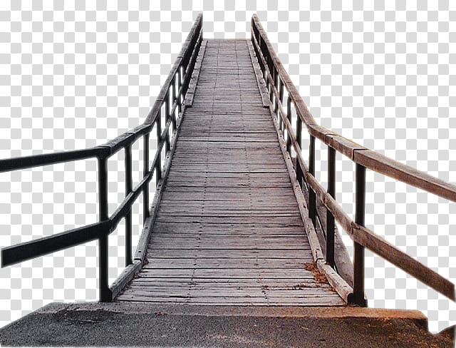 , grey wooden bridge transparent background PNG clipart