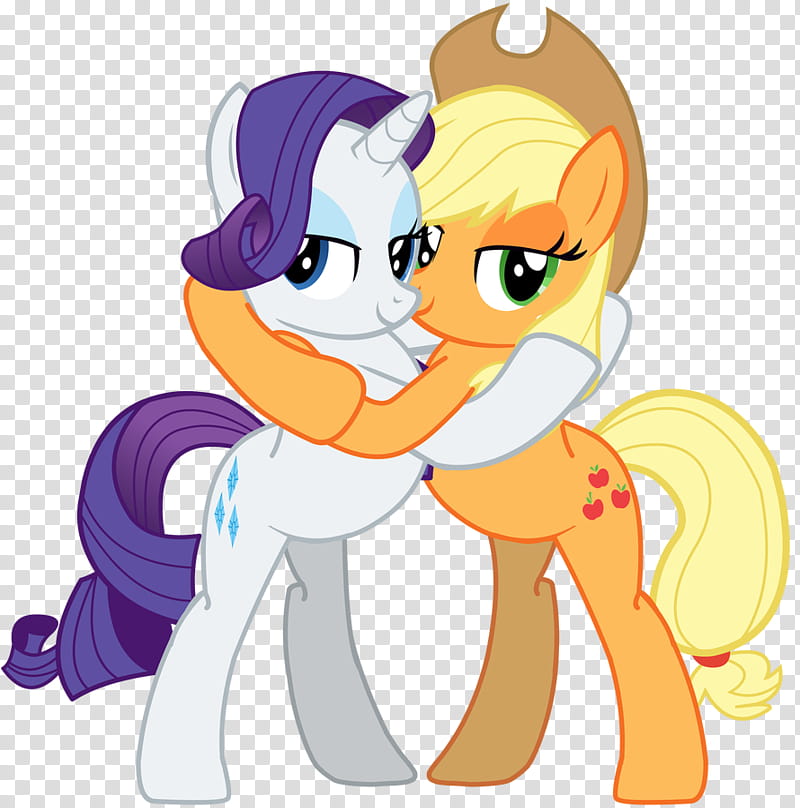 MLP Shipping, Rarity and Applejack (Bedroom Eyes) transparent background PNG clipart