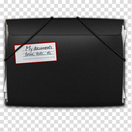 Documents Folder, black document envelope transparent background PNG clipart