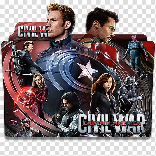 Captain America Civil War  Folder Icon, Captain America - transparent background PNG clipart