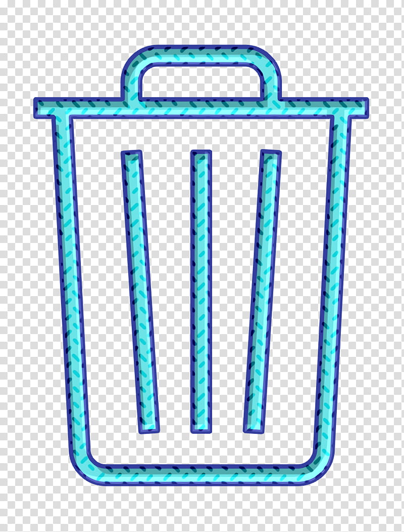 bin icon delete icon empty icon, Out Icon, Recycle Icon, Remove Icon, Trash Icon, Turquoise, Aqua transparent background PNG clipart