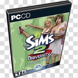PC Games Dock Icons v , The Sims  University transparent background PNG clipart