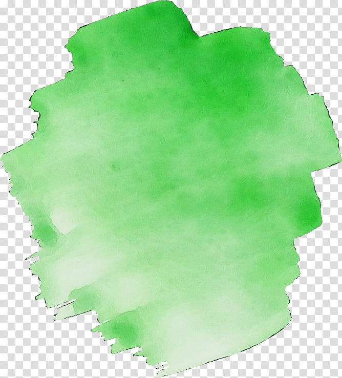 green leaf paint, Watercolor, Wet Ink transparent background PNG clipart