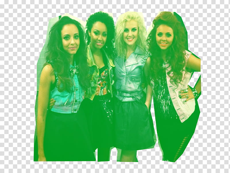 Little Mix, four female band members transparent background PNG clipart