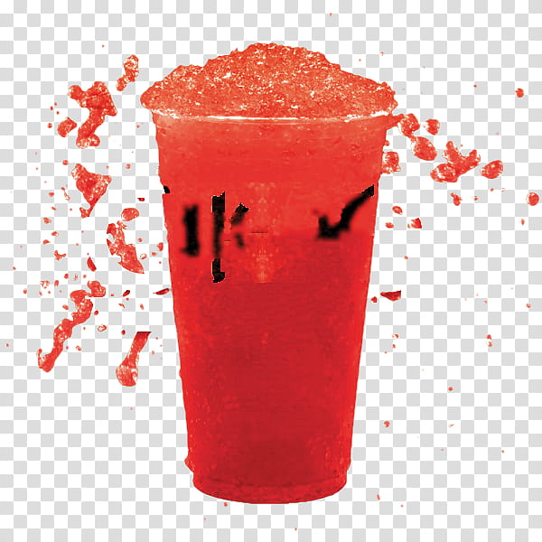 Glee Slushie, full red shake cup transparent background PNG clipart
