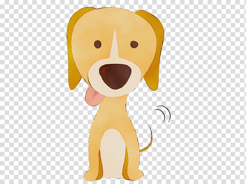 cartoon puppy dog yellow nose, Watercolor, Paint, Wet Ink, Cartoon, Animal Figure, Animation, Sporting Group transparent background PNG clipart