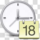 OSX Icon Theme for Gnome, system-config-date transparent background PNG clipart