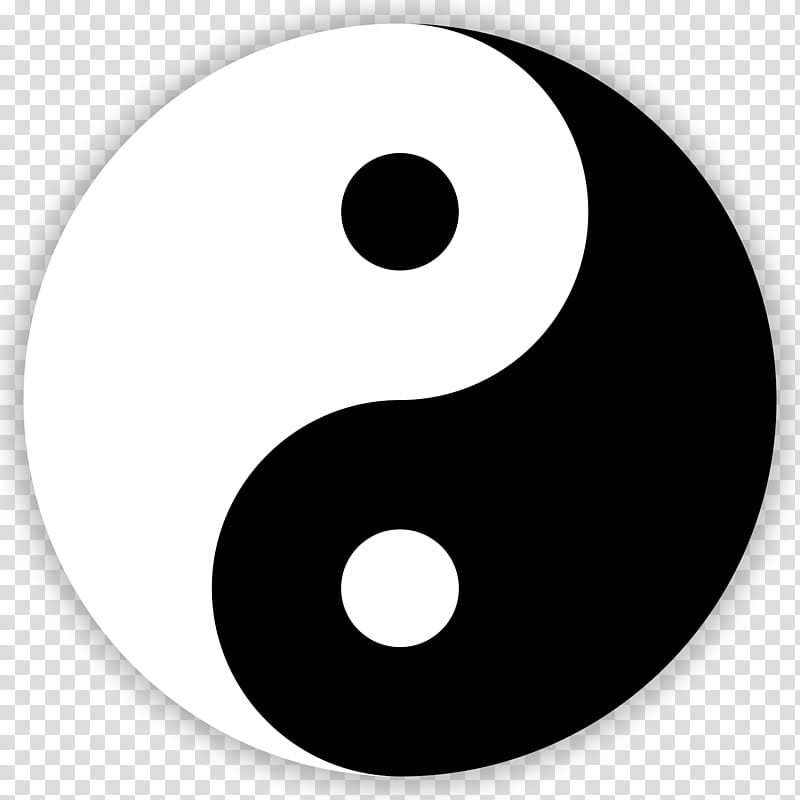 , white and black Yin Yang illustration transparent background PNG clipart