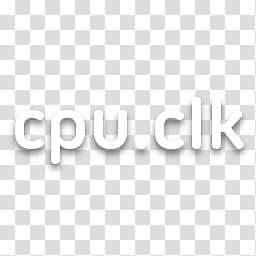 Ubuntu Dock Icons, cpu clock, cpu.clk text overlay with black background transparent background PNG clipart