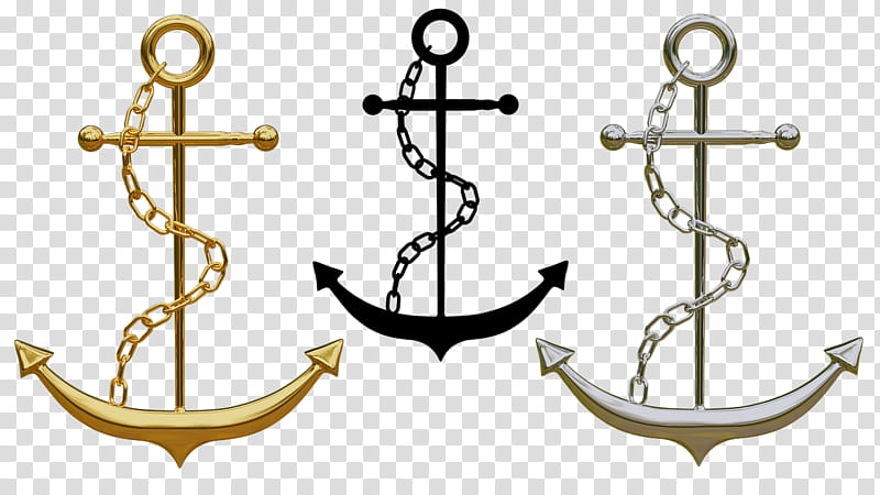 Gold Drawing, Anchor, Seamanship transparent background PNG clipart