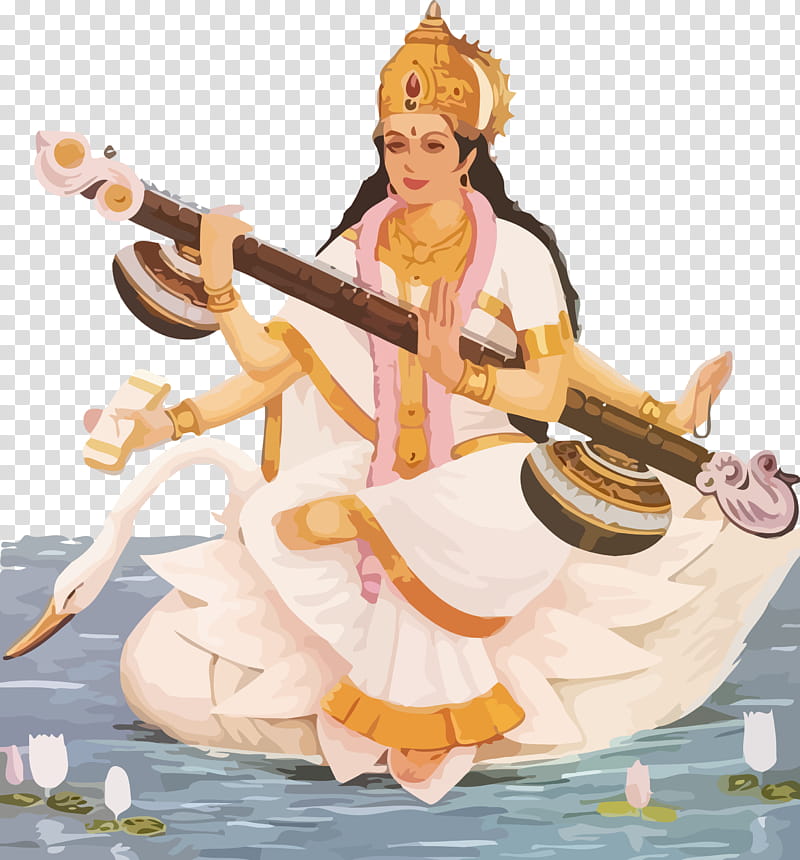 Vasant Panchami Basant Panchami Saraswati Puja, Veena, Musical Instrument, Indian Musical Instruments, Saraswati Veena, Bansuri, Plucked String Instruments transparent background PNG clipart