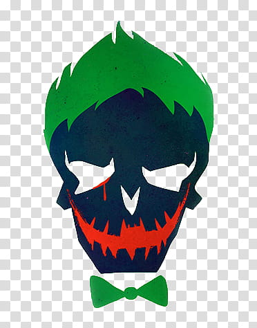 The Joker Skull Suicide Squad Cropped transparent background PNG clipart
