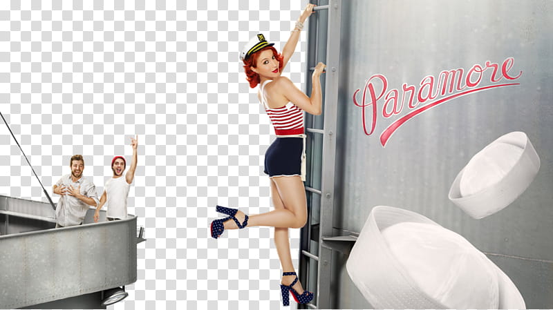 Paramore, woman on Paramore truck transparent background PNG clipart