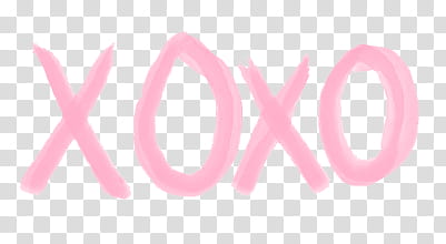 s, pink Xoxo illustration transparent background PNG clipart
