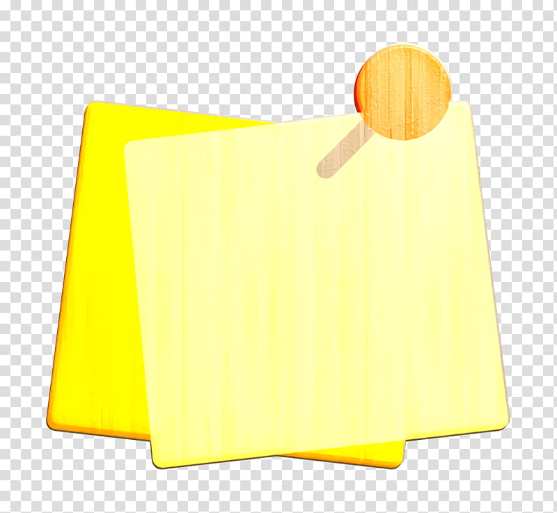 Post it icon Office icon Paper icon, Yellow, Material Property, Postit Note, Rectangle, Paper Product transparent background PNG clipart