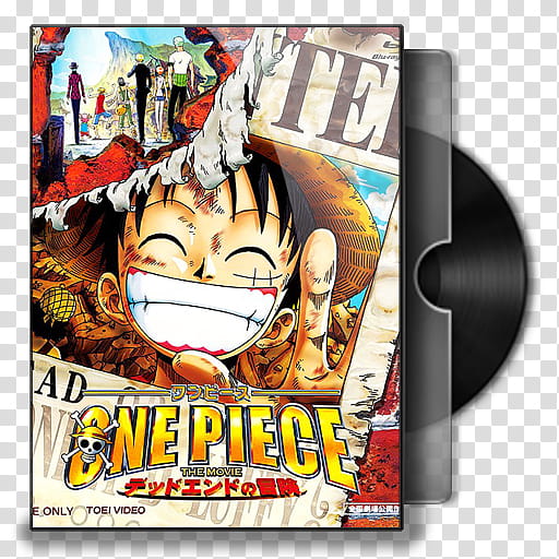 One Piece Movie Folder Icon, One Piece The Movie DVD case transparent background PNG clipart