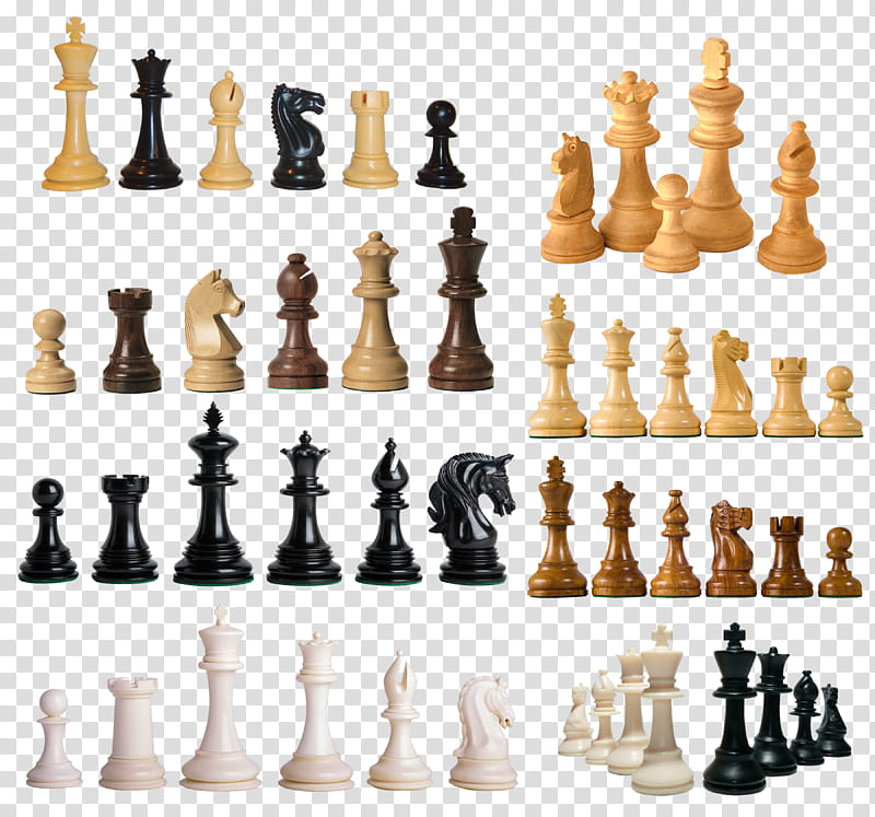 Piezas de ajedrez, set of chess piece transparent background PNG clipart