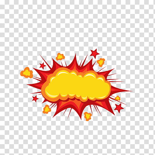 Mushroom Cloud, Explosion, Comic Book, Comics, Drawing, Cartoon, Big Bang, Yellow transparent background PNG clipart