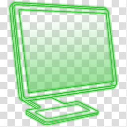 Some neon color dock icon, Monitor transparent background PNG clipart