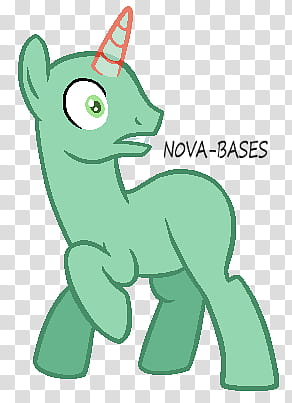 Base , green unicorn transparent background PNG clipart