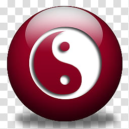  Red Orbs, Red ying Yang icon transparent background PNG clipart