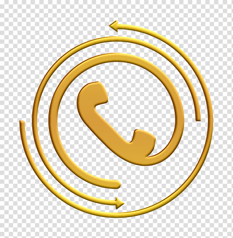 Telephone receiver with circular arrows icon Tools and utensils icon Phone icons icon, Symbol, Circle transparent background PNG clipart