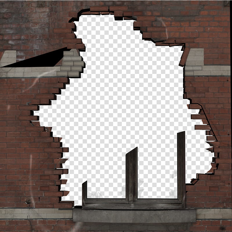 Breaked wall transparent background PNG clipart