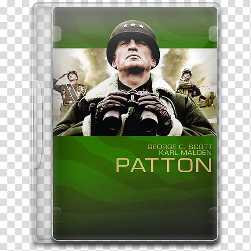 Movie Icon Mega , Patton, Patton DVD case transparent background PNG clipart