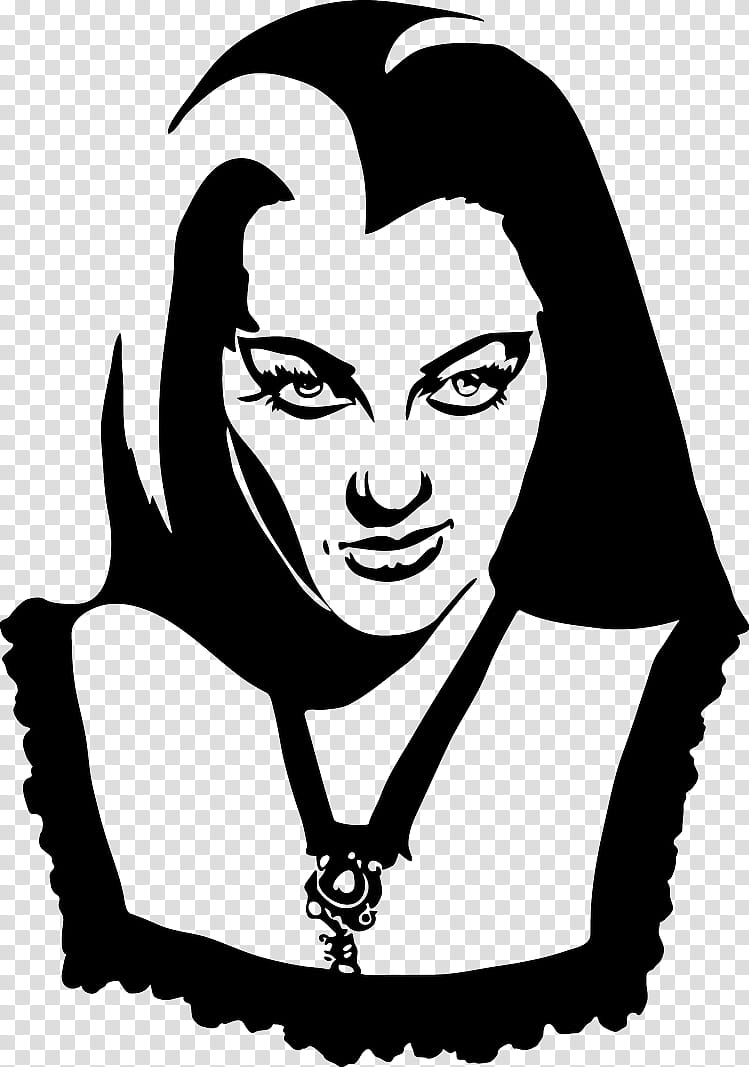 Lily Munster bust transparent background PNG clipart