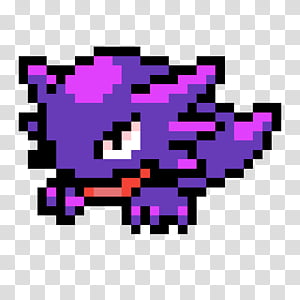 Pixel Art Magenta, Haunter, Bead, Hama, Hama Mini Beads, Gengar, Video Games, Gastly transparent background PNG clipart thumbnail