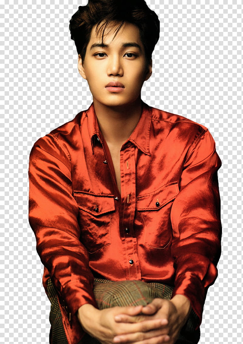 Kai EXO, EXO Kai holding his knee transparent background PNG clipart
